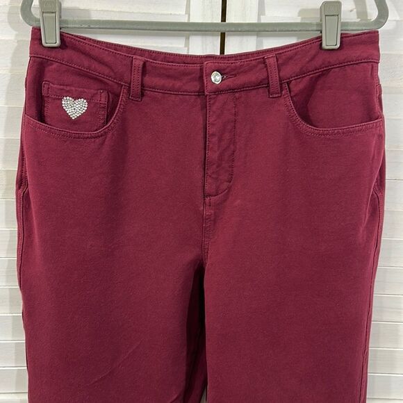 QF Dream Jeannes Size 12 Quacker Factory Flare Bootcut Stretch - Picture 6 of 13